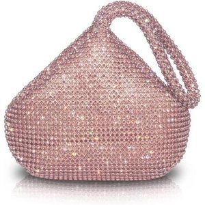 Hand Bags Purses for Women Rhinestone Hobo Bag Bling Shiny Clutch Purses